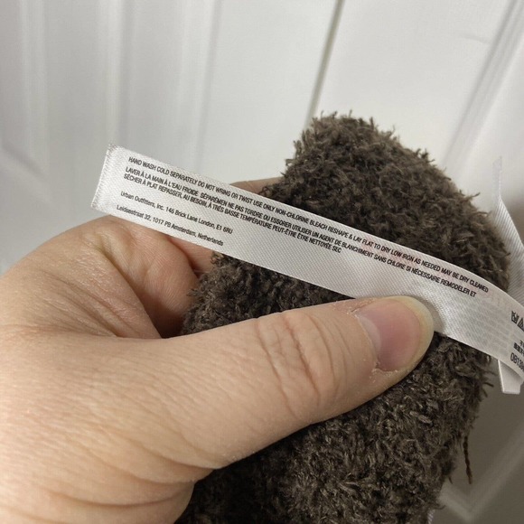 Urban Outfitters Out From Under Size Large Fuzzy Flare Lounge Pants Brown Plush - Picture 7 of 12